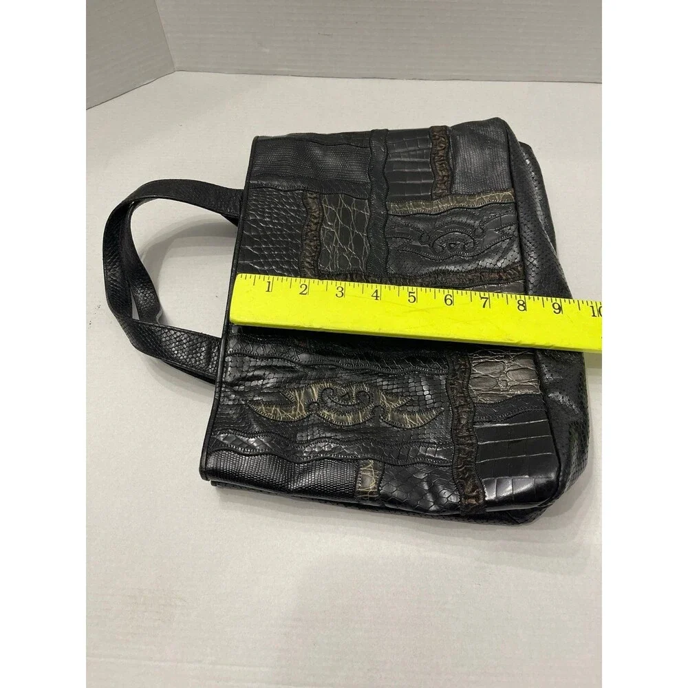 Sharif USA Vintage Multi-Texture Patchwork Tote Bag